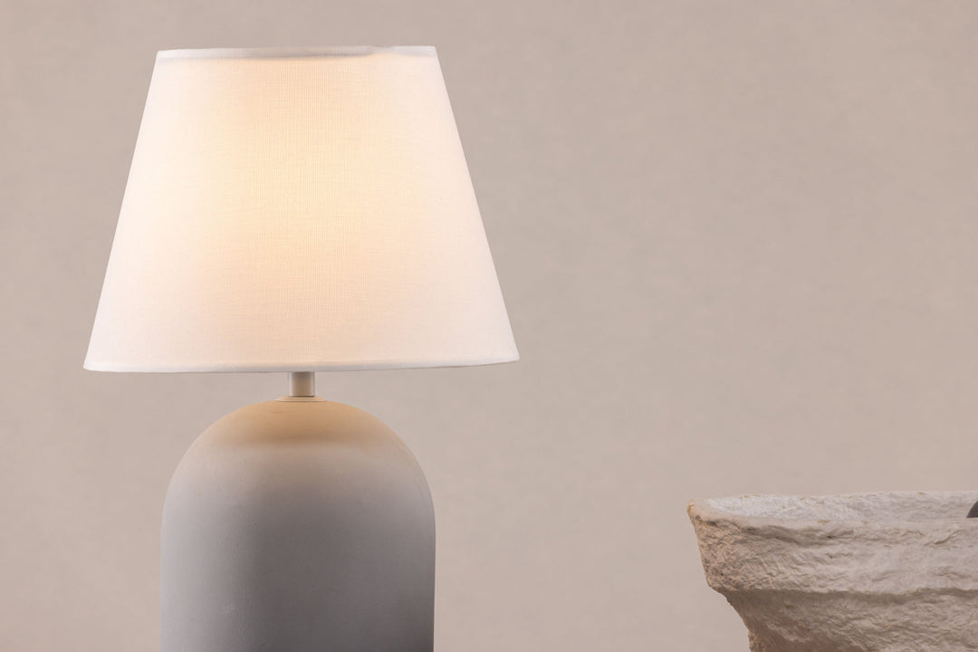 Vind Styrsö Table Lamp - Concrete / Linen