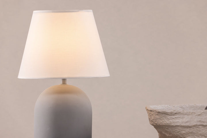 Vind Styrsö Table Lamp - Concrete / Linen