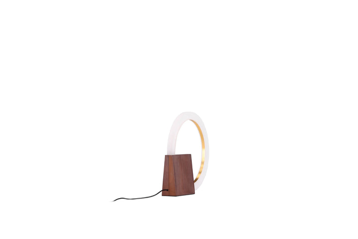 Venture Home Brive Table Lamp - Dark walnut/Mocca / White acrylic