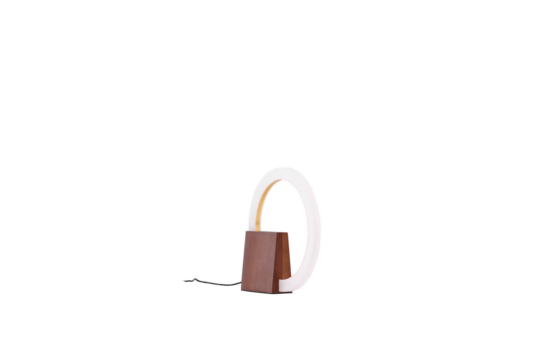 Venture Home Brive Table Lamp - Dark walnut/Mocca / White acrylic