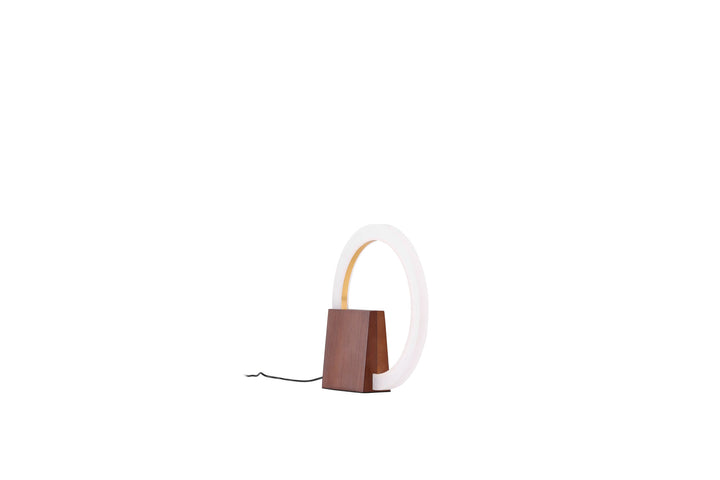 Venture Home Brive Table Lamp - Dark walnut/Mocca / White acrylic