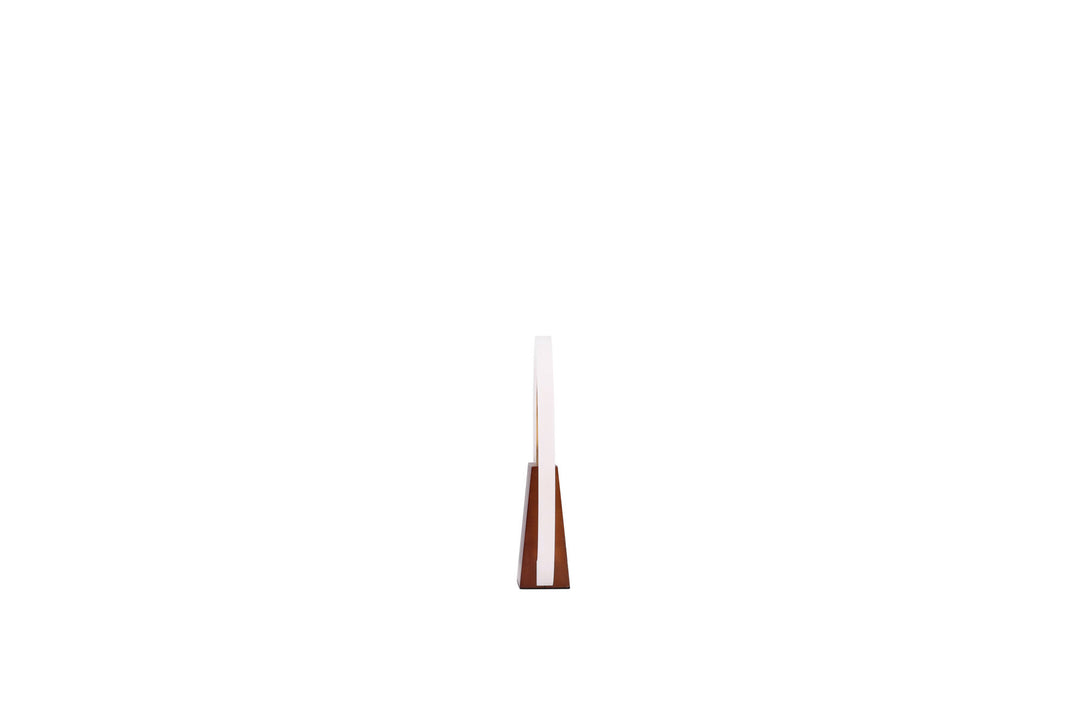 Venture Home Brive Table Lamp - Dark walnut/Mocca / White acrylic