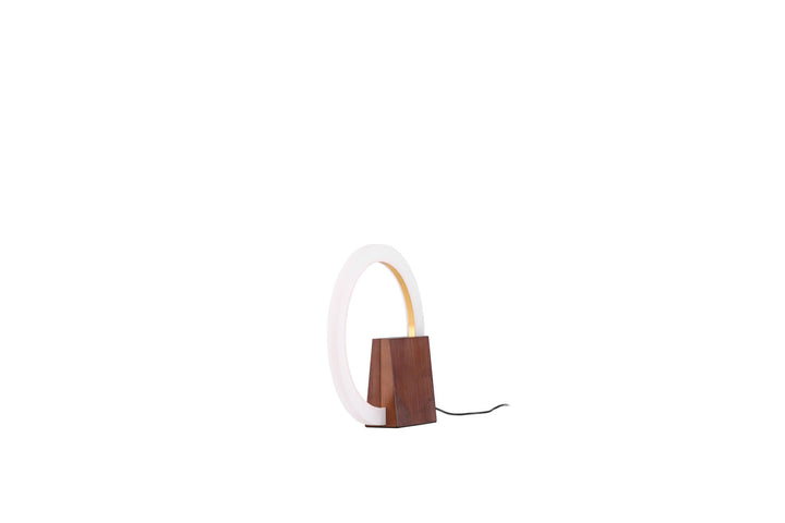 Venture Home Brive Table Lamp - Dark walnut/Mocca / White acrylic