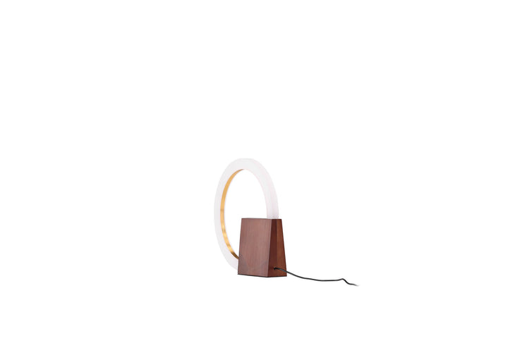 Venture Home Brive Table Lamp - Dark walnut/Mocca / White acrylic