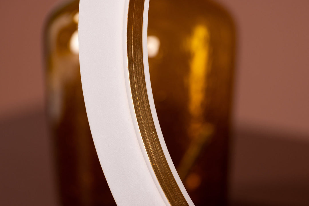 Venture Home Brive Table Lamp - Dark walnut/Mocca / White acrylic