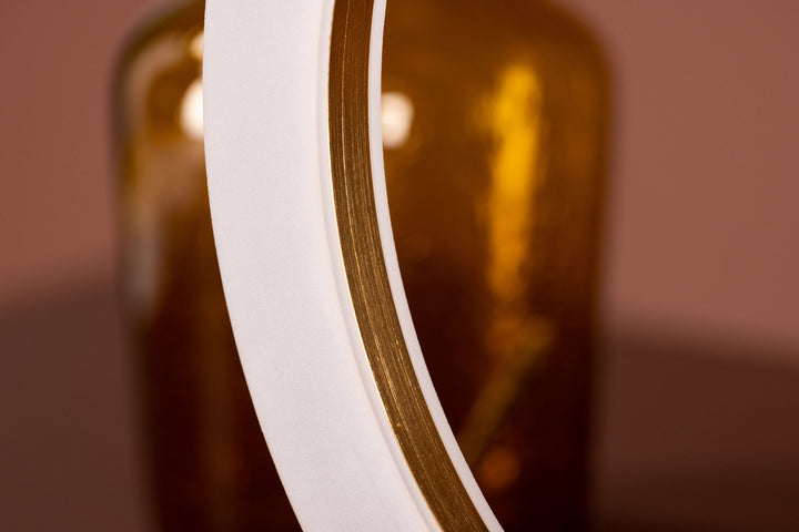 Venture Home Brive Table Lamp - Dark walnut/Mocca / White acrylic