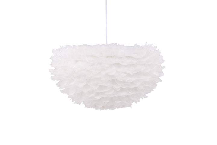 Venture Home Nicola - Large Pendant Lamp - White / White artificial feather