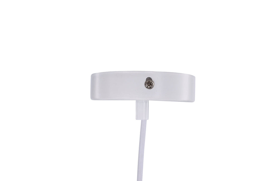 Venture Home Nicola - Large Pendant Lamp - White / White artificial feather