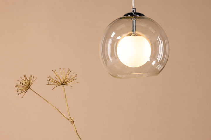 Venture Home Roche Pendant Lamp - Glass / Clear