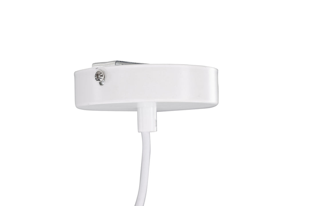 Venture Home Nicola - Small Pendant Lamp - White / White artificial feather