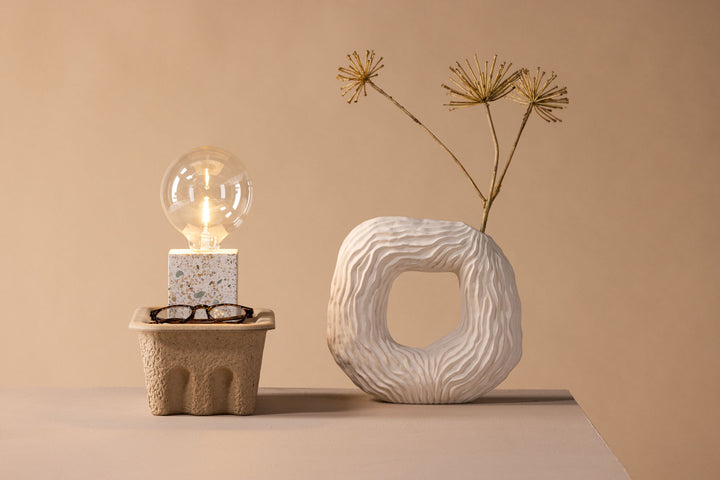 Venture Home Rilche Table Lamp - Grey / Clear Glass