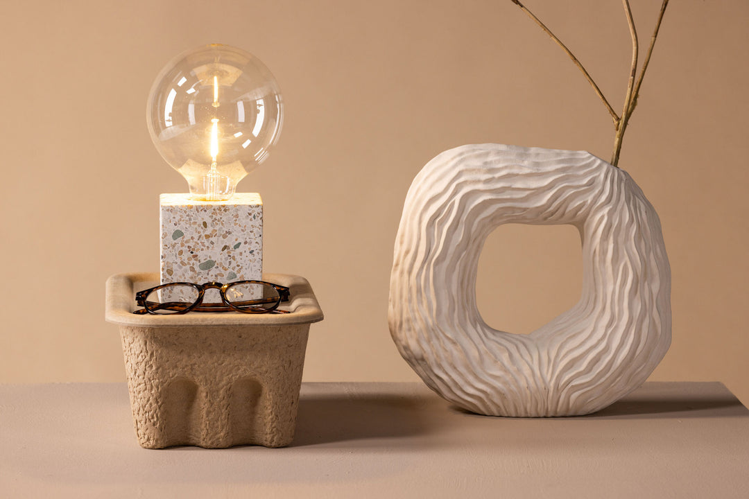Venture Home Rilche Table Lamp - Grey / Clear Glass