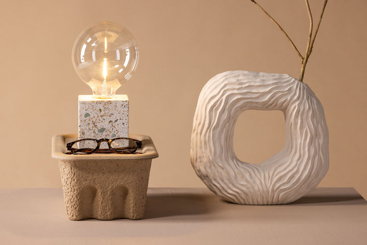 Venture Home Rilche Table Lamp - Grey / Clear Glass