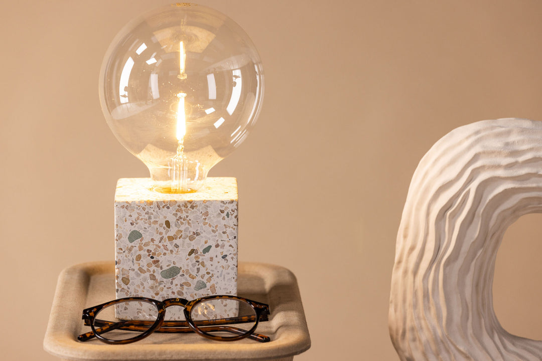 Venture Home Rilche Table Lamp - Grey / Clear Glass