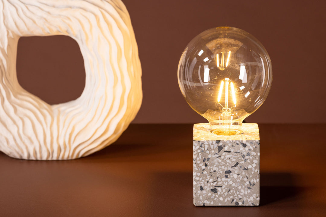 Venture Home Rilche Table Lamp - White / Clear Glass