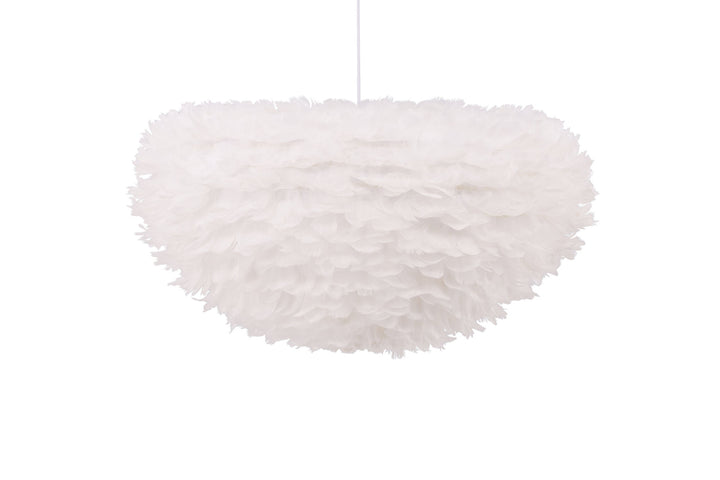 Venture Home Nicola - X-Large Pendant Lamp - White / White artificial feather