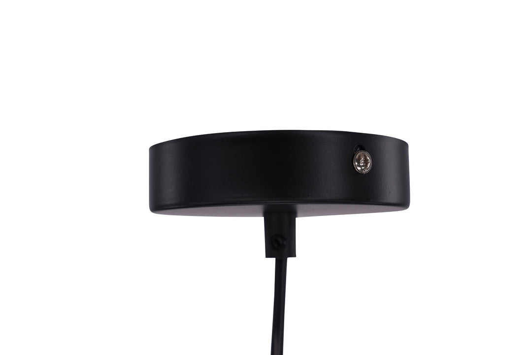 Venture Home Nicola - X-Large Pendant Lamp - Black / Grey artificial feather