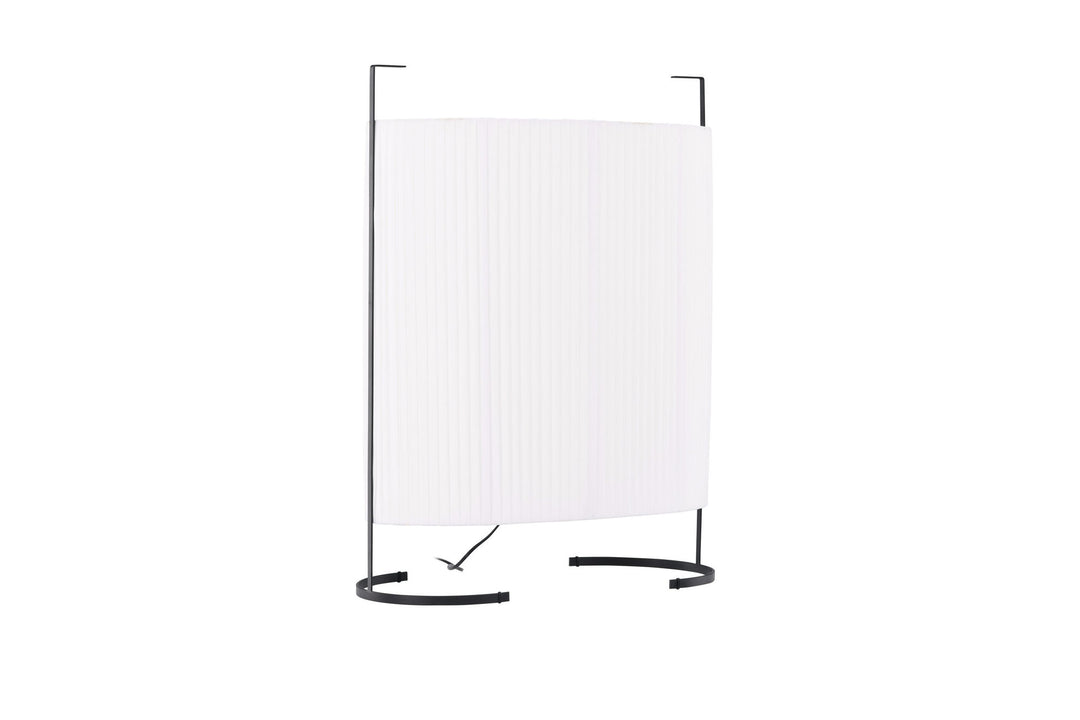 Venture Home Rennes - Large Floor Lamp - Black / White fabric
