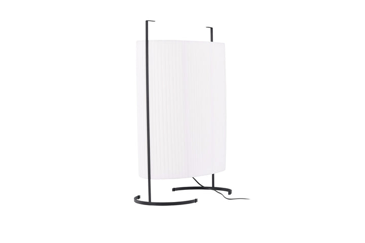 Venture Home Rennes - Large Floor Lamp - Black / White fabric