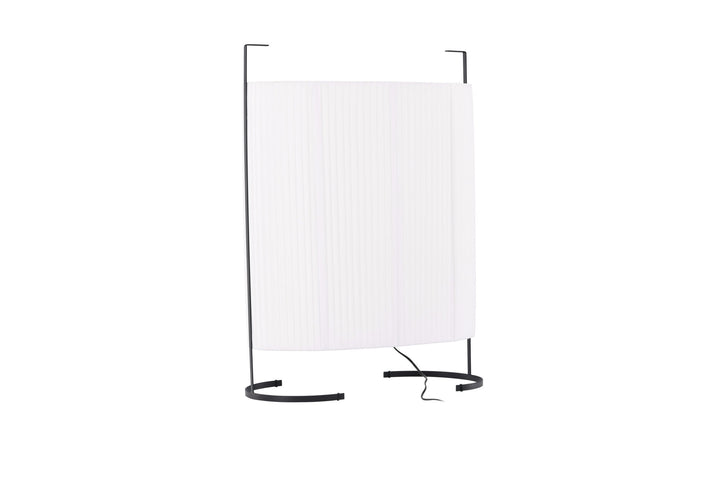 Venture Home Rennes - Large Floor Lamp - Black / White fabric