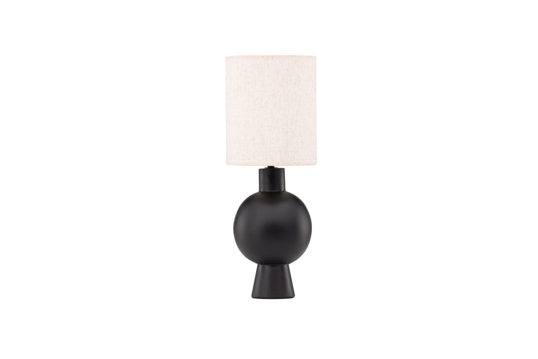 Vind Mysterna Table Lamp - Black / Fabric Beige