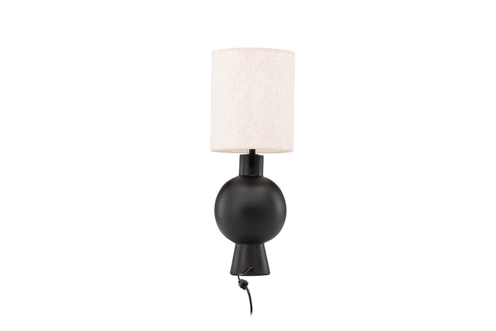 Vind Mysterna Table Lamp - Black / Fabric Beige