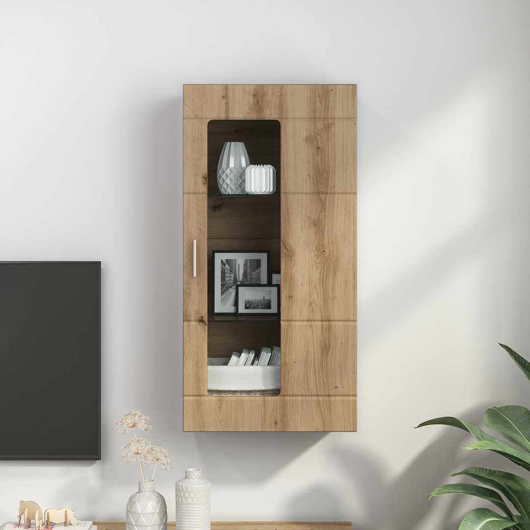 Træskab Artisan Egetræ 50 x 29 x 100 cm Konstrueret træ