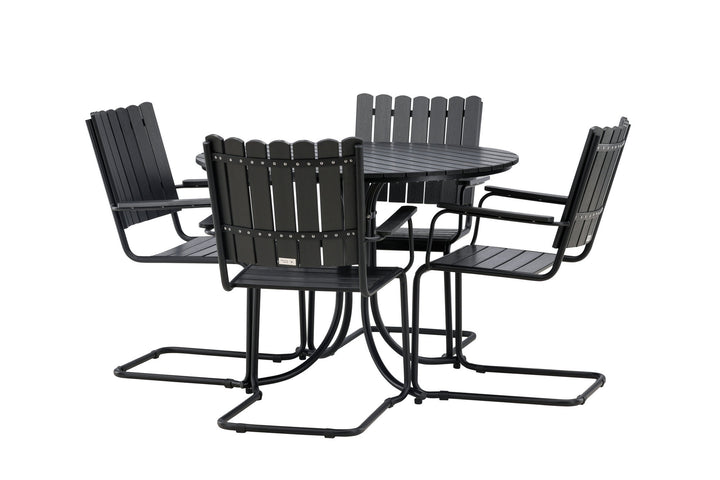 Venture Home Holmsund Dining set Black/Black
