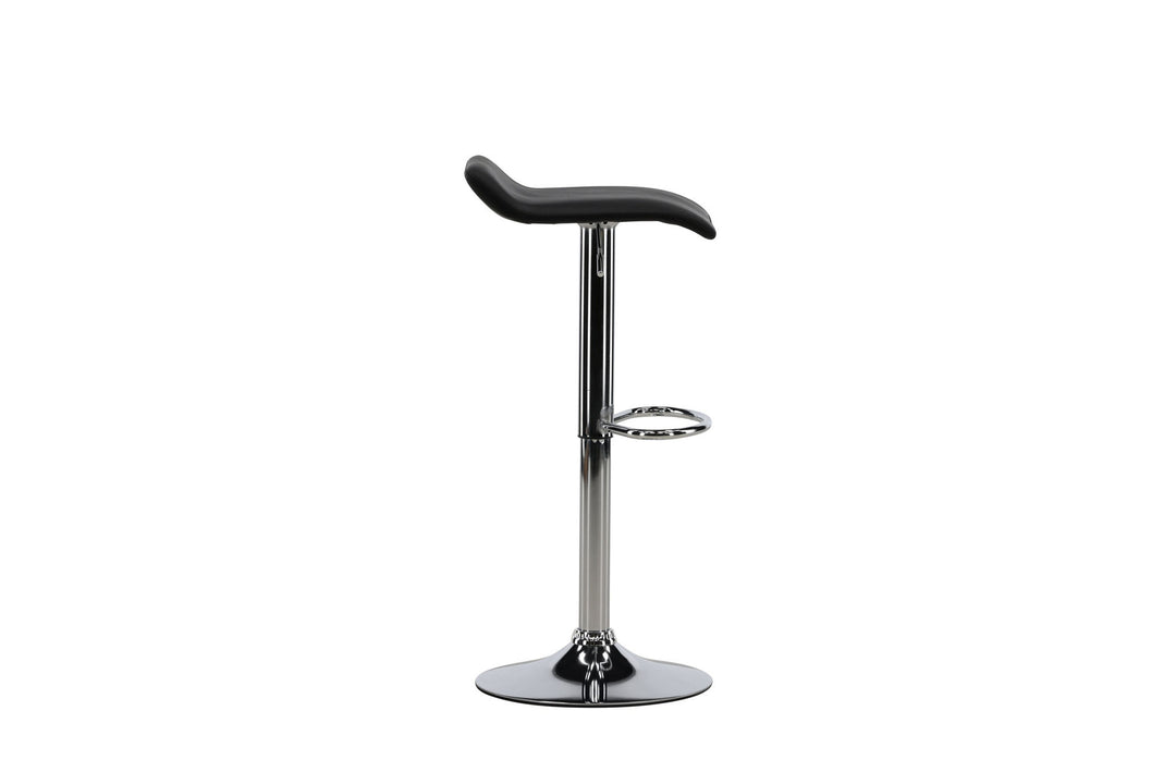 Venture Home Jonna Bar Chair 2-pack - Chromed Steel / Black Fabric