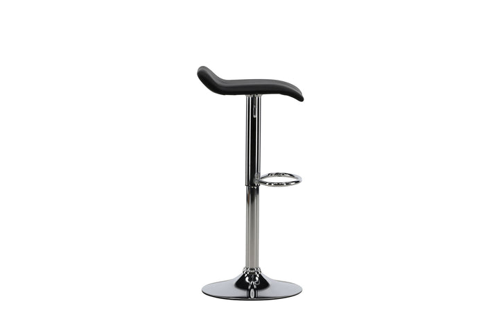 Venture Home Jonna Bar Chair 2-pack - Chromed Steel / Black Fabric