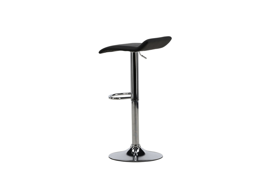 Venture Home Jonna Bar Chair 2-pack - Chromed Steel / Black Fabric