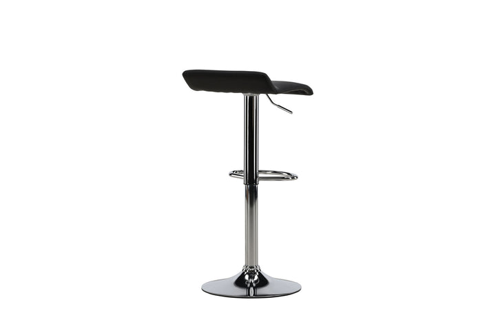 Venture Home Jonna Bar Chair 2-pack - Chromed Steel / Black Fabric