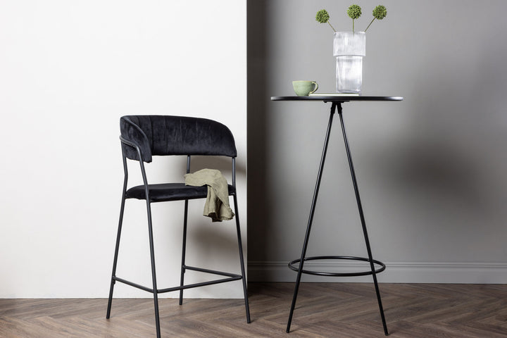 Venture Home Bistro Bar Table φ60 - Black / MDF with veneer
