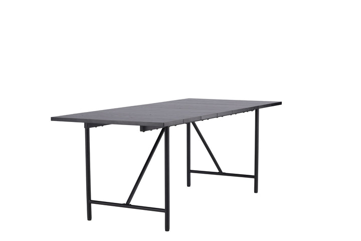 Venture Home Astrid Dining Table 200*75 - Matte black / Matte black MDF with veneer