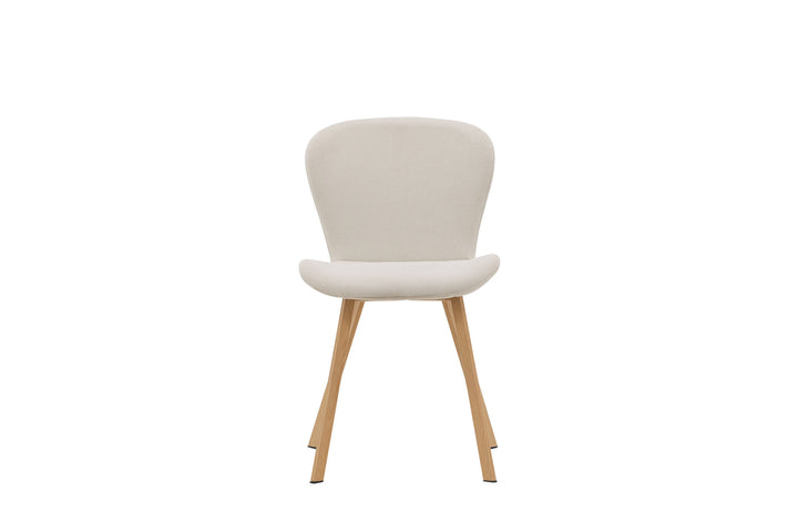 Venture Home Lilja Spisebordsstol 2-pak - Egetræslook / Beige Stof