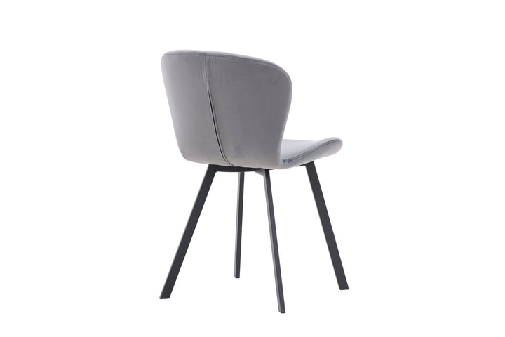 Venture Home Lilja Dining Chair 2-pack - Black / Dark grey Fabric