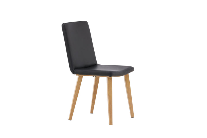 Venture Home Today Dining Chair 2-pack - Nature / Black PU