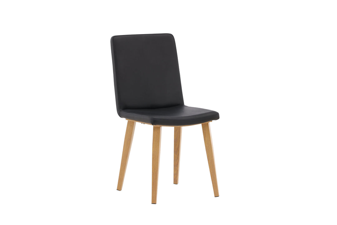Venture Home Today Dining Chair 2-pack - Nature / Black PU