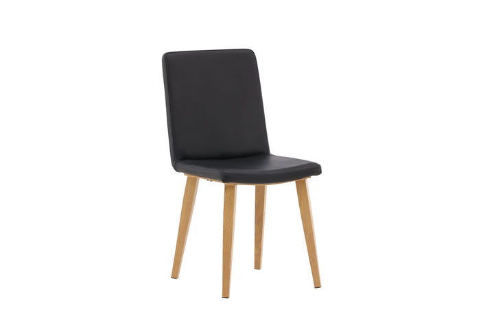 Venture Home Today Dining Chair 2-pack - Nature / Black PU