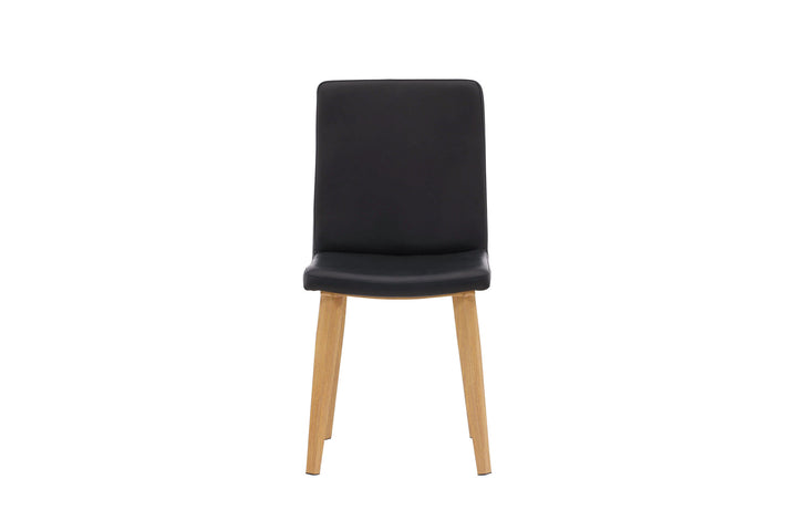 Venture Home Today Dining Chair 2-pack - Nature / Black PU