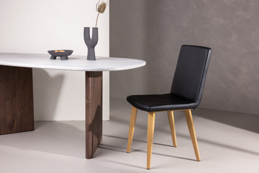 Venture Home Today Dining Chair 2-pack - Nature / Black PU
