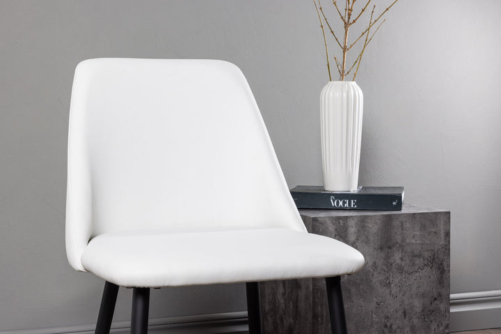 Venture Home Night Dining Chair 2-pack - Black / White PU