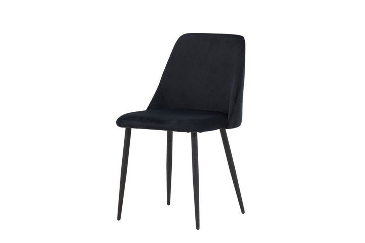Venture Home Night Dining Chair 2-pack - Black / Black Velvet