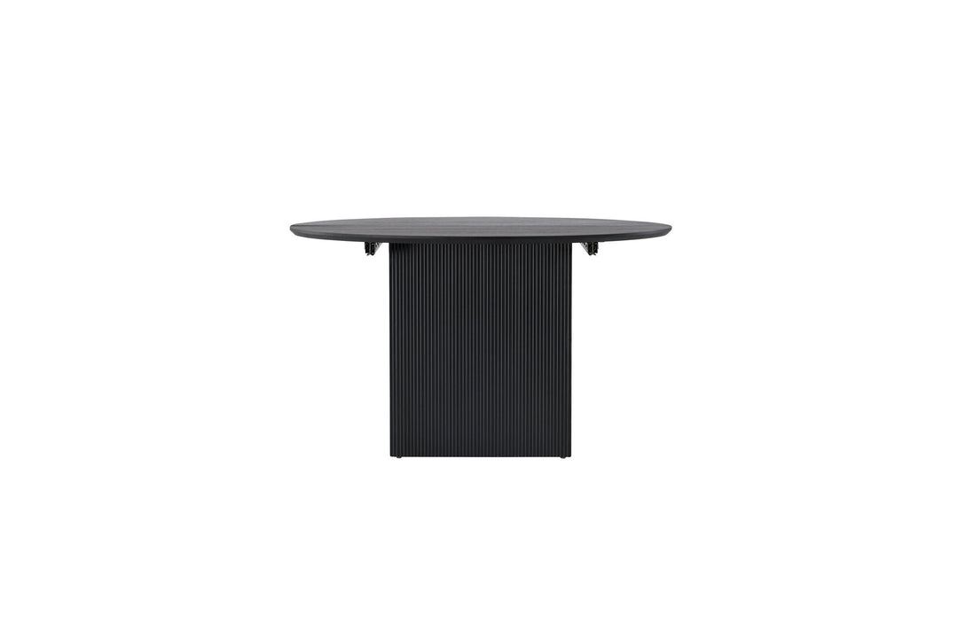 Venture Home Matilda Dining Table Extendable φ130/180 - Black / MDF with veneer