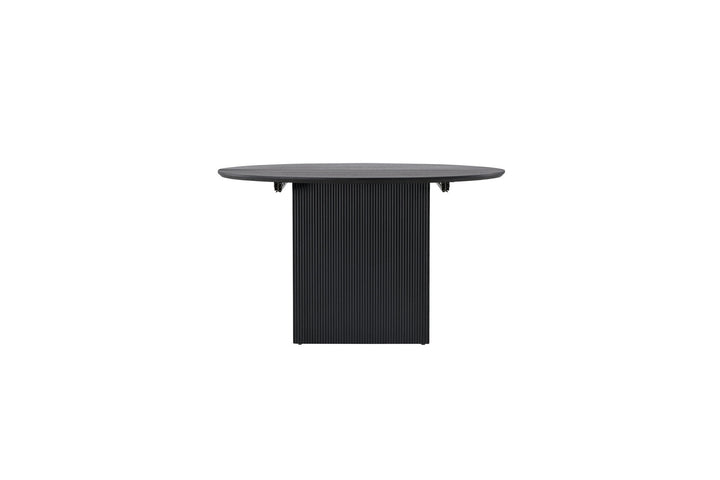 Venture Home Matilda Dining Table Extendable φ130/180 - Black / MDF with veneer