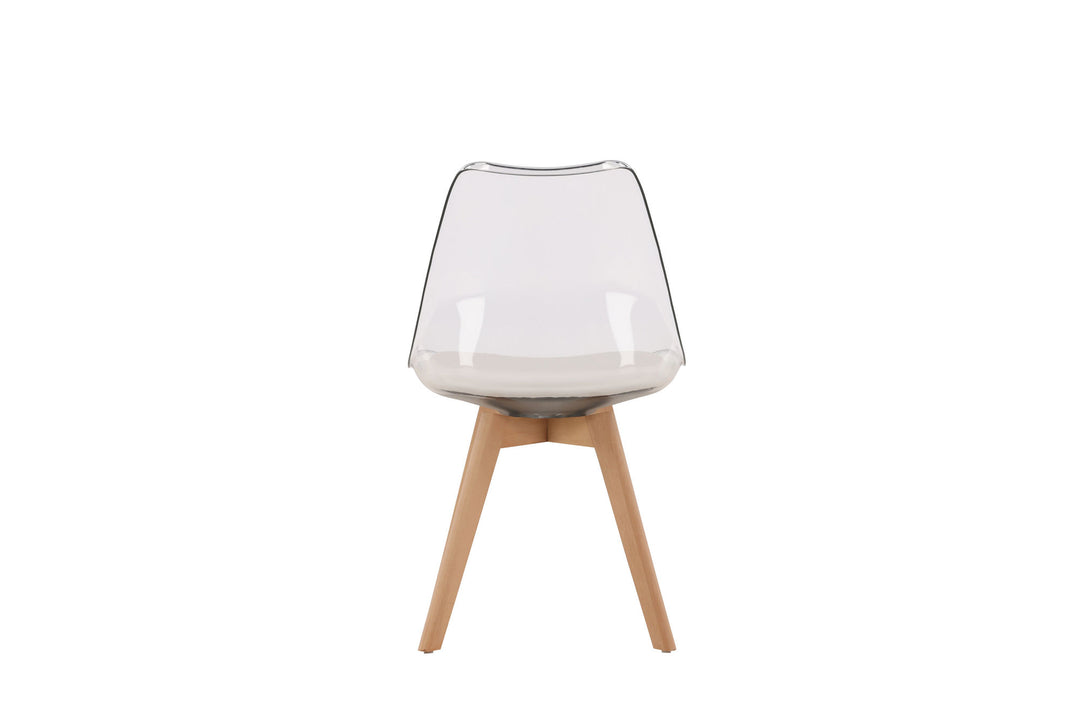 Venture Home Edvin Dining Chair 2-pack - Nature / PET (seat cushion white) PET surface,seat with usual sponge
