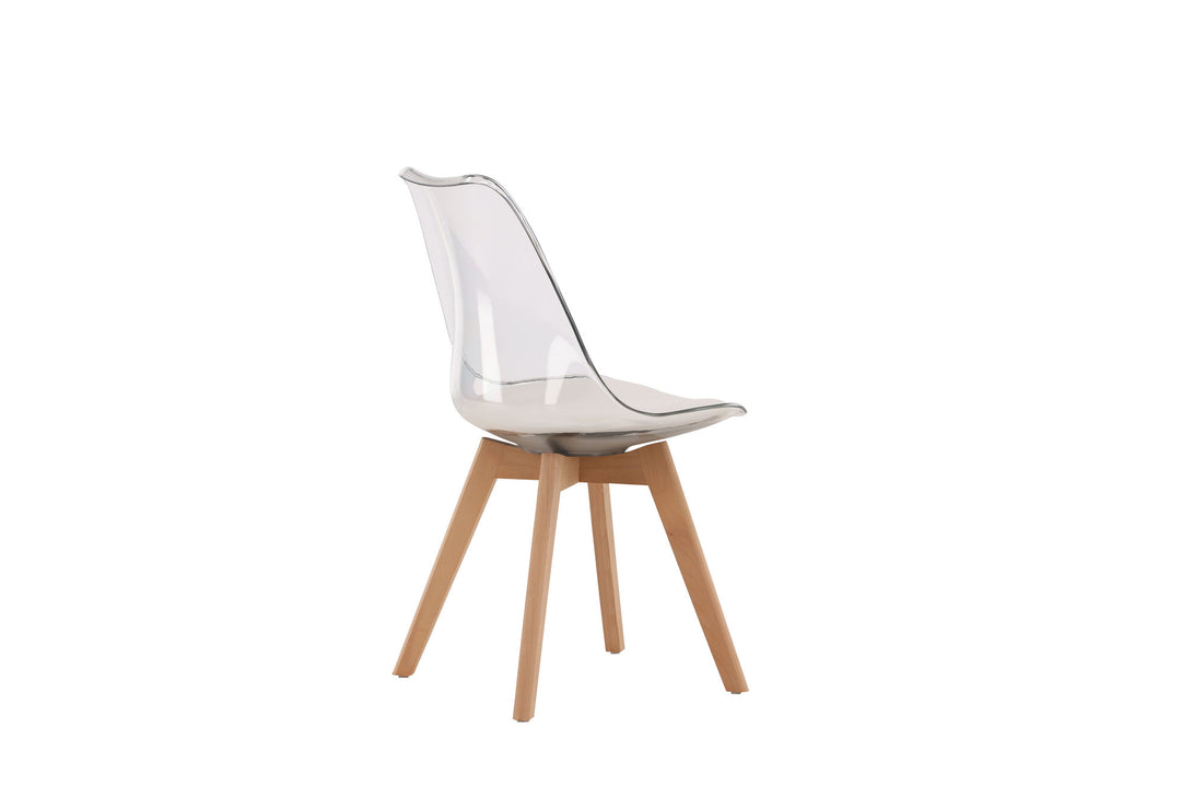 Venture Home Edvin Dining Chair 2-pack - Nature / PET (seat cushion white) PET surface,seat with usual sponge