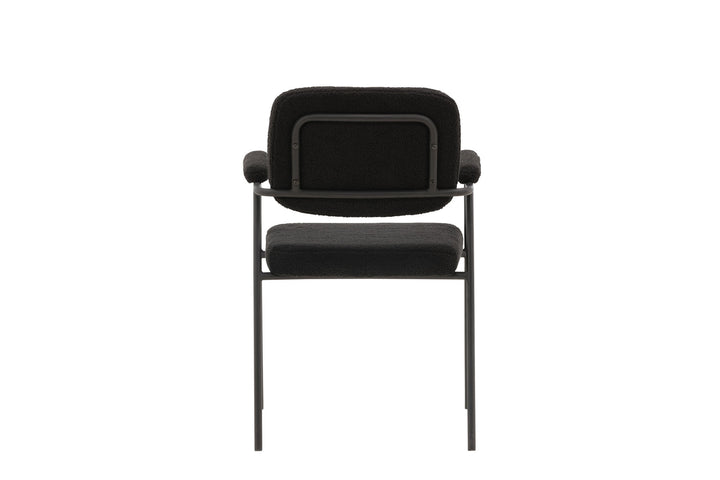 Venture Home Yesterday Dining Chair 2-pack - Black / Black Boucle