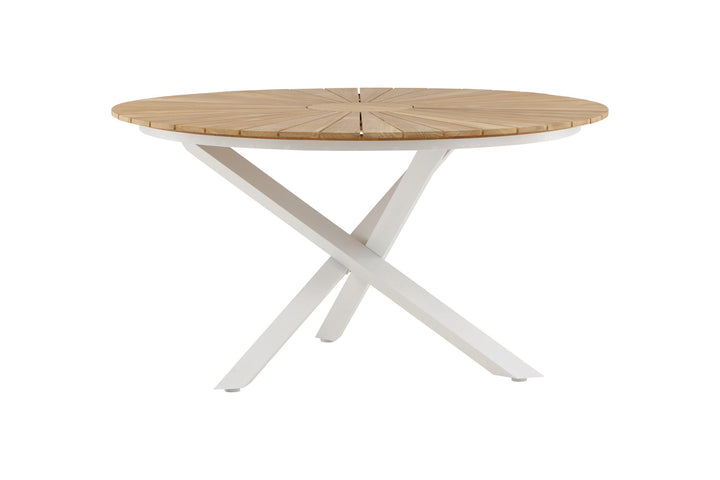 Venture Home Mexico Table ø 140 - White/Teak