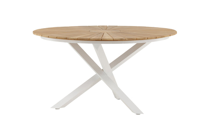 Venture Home Mexico Table ø 140 - White/Teak